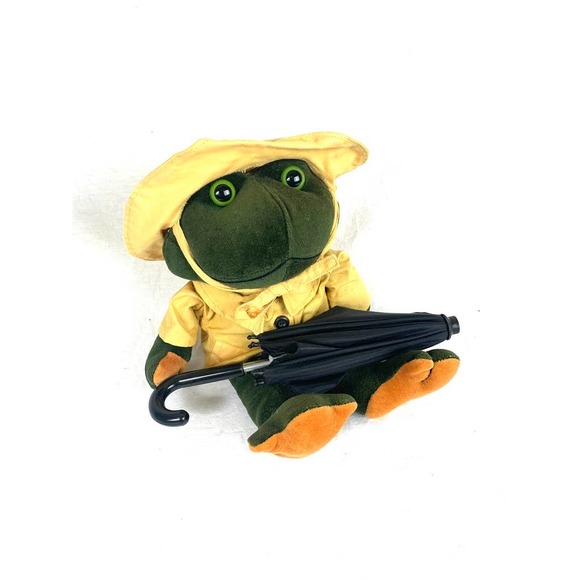 Vintage Boyds Bears G Kelley Ribbit Frog Bearware Rain Coat Umbrella 1991-1996 - Picture 5 of 14